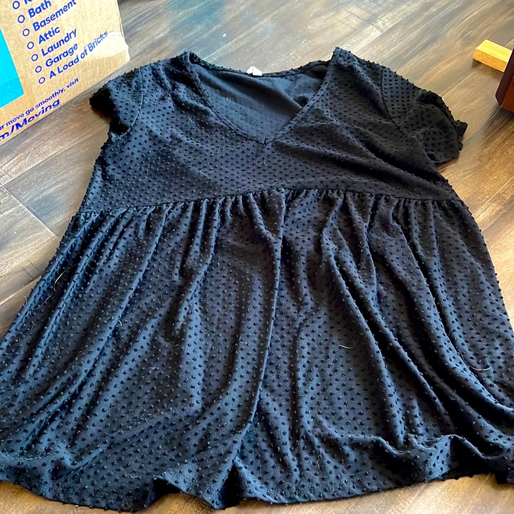 Black Maternity Blouse